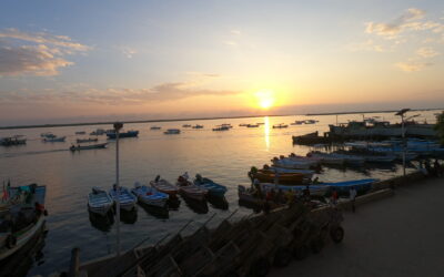 Dawn with a beautiful rising sun at Amu Tamu Island Lamu. Photo by Neville Ng'ambwa