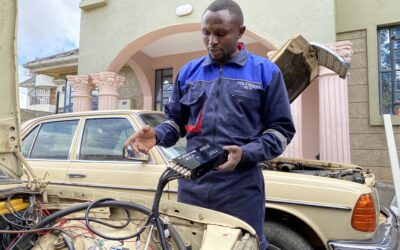 34-year-old Peter Mbiria is breathing new life into aging cars 